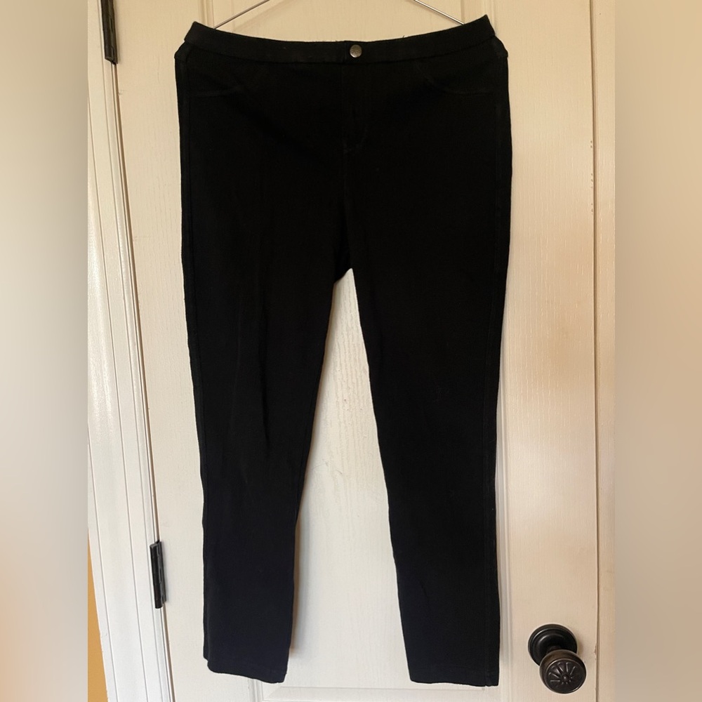 Vera wang legging jeans, jeggings black size medium